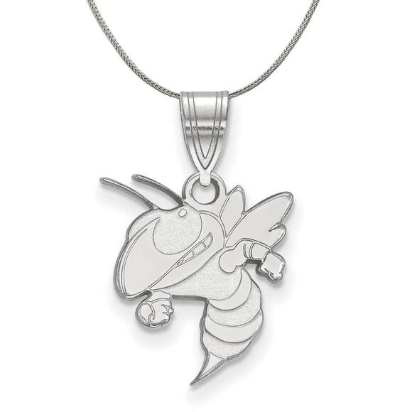 Sterling Silver Georgia Technology Medium Necklace - 24 Inch